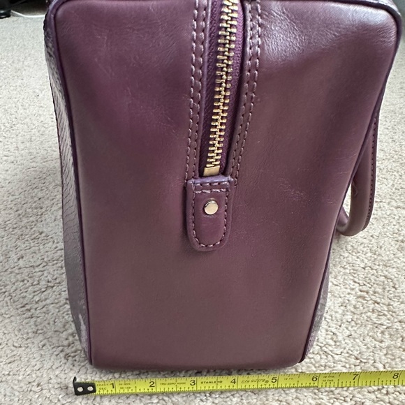 Purple with animal print accent Cole Haan bag. - Picture 13 of 15